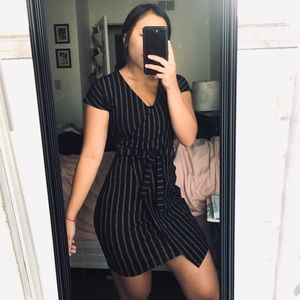 Pinstripe dress